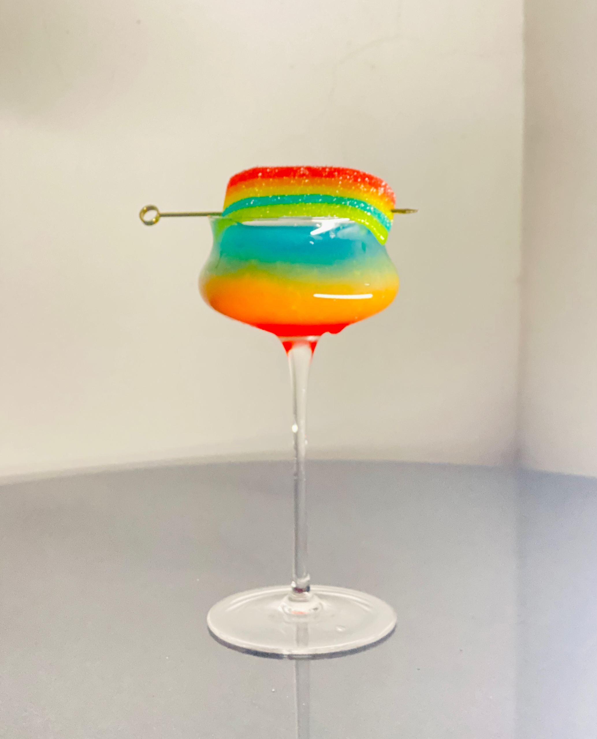彩虹果汁 微醺鸡尾酒 一起喝下这道彩虹