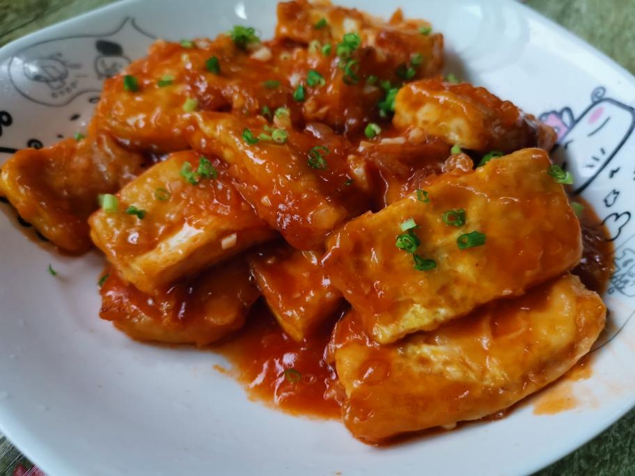 茄汁豆腐的做法
