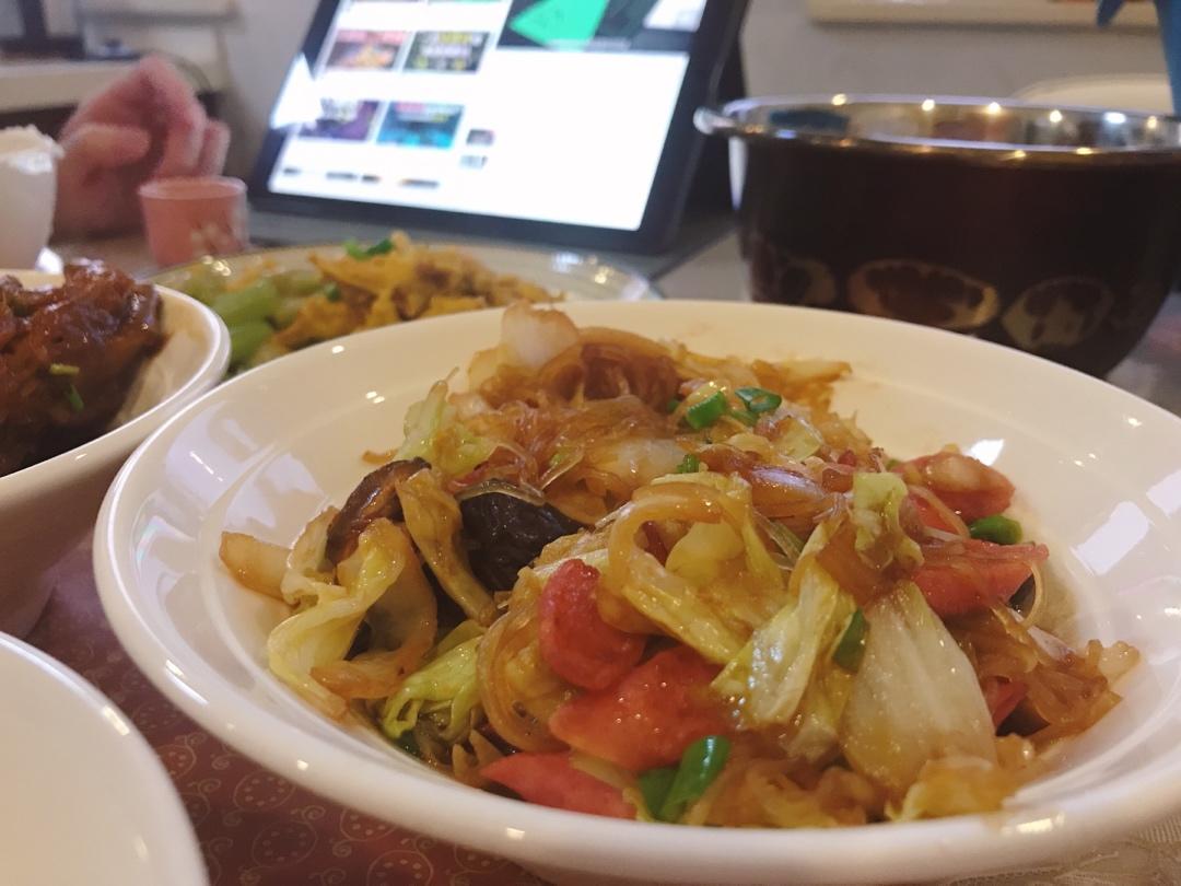 大白菜炒粉丝