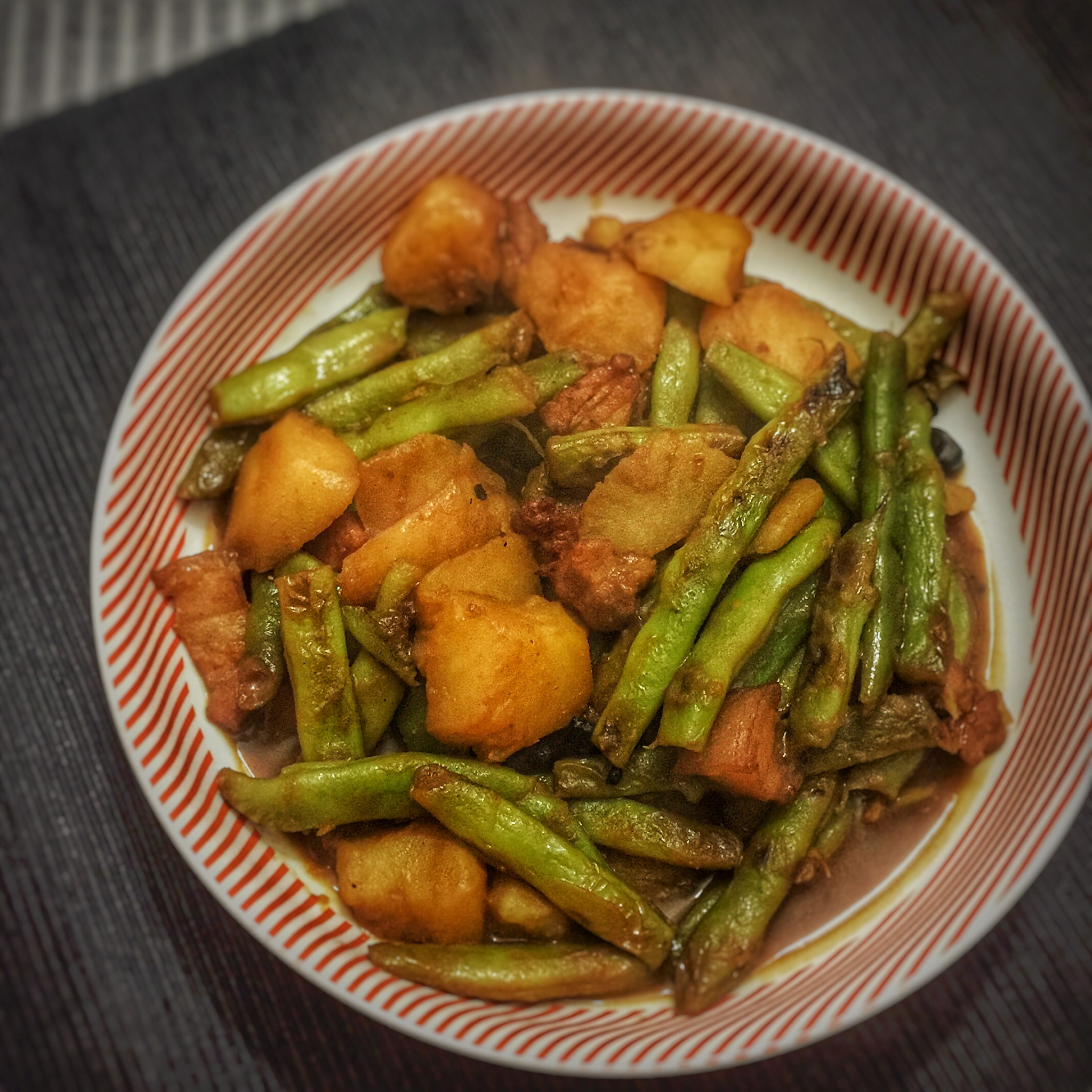 土豆炖豆角