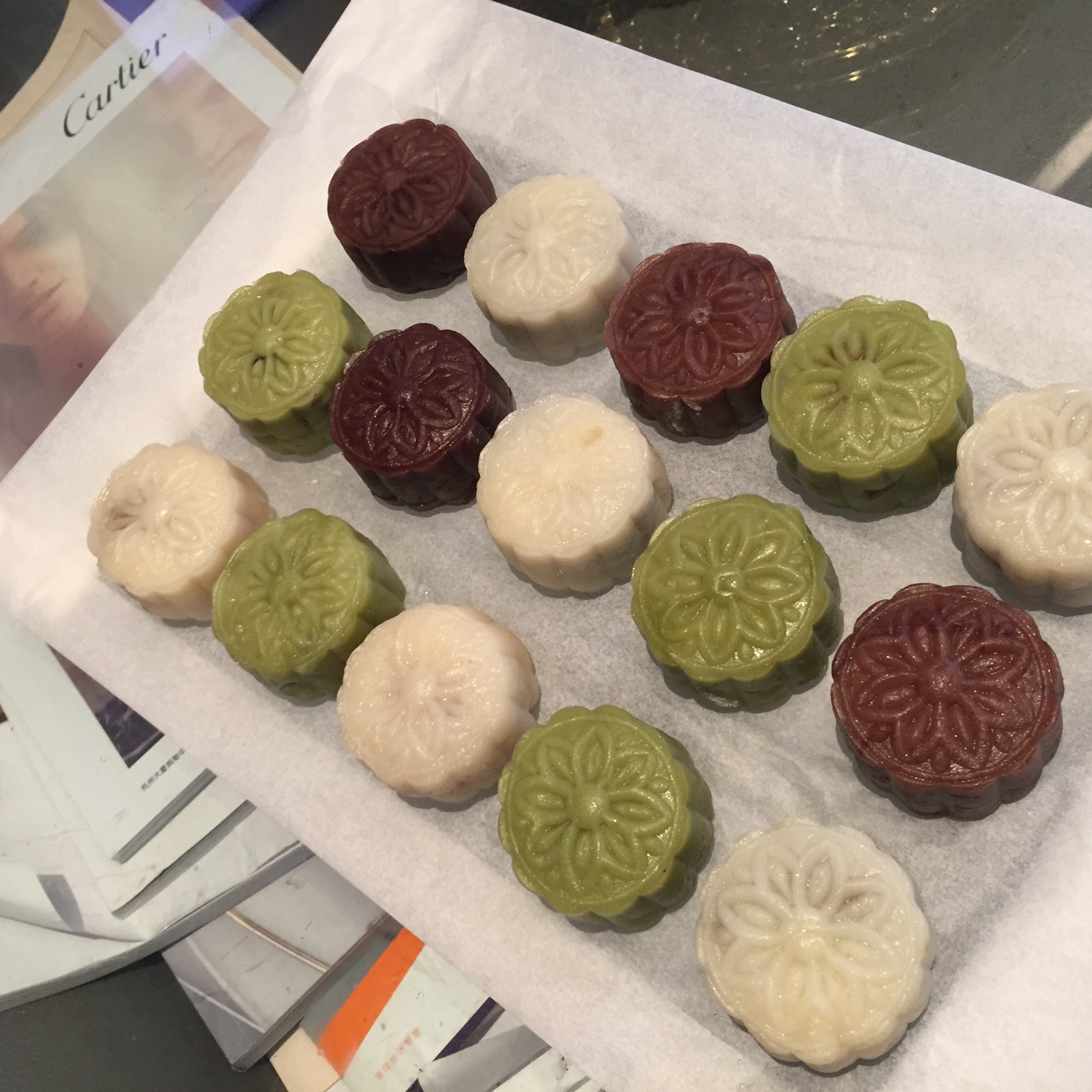 传说中的大班冰皮月饼 终于能尝到啦～