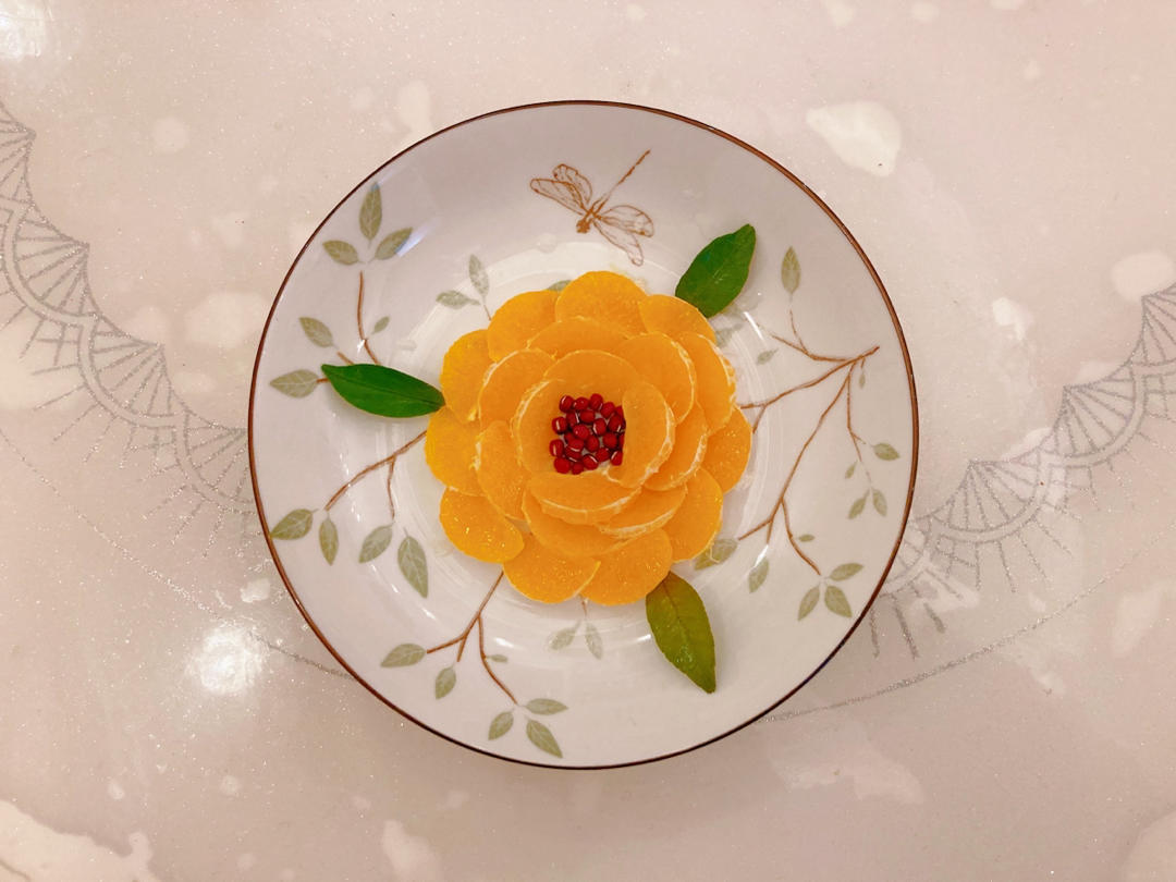 "大吉大利,花开富贵"桔子果盘的全部作品