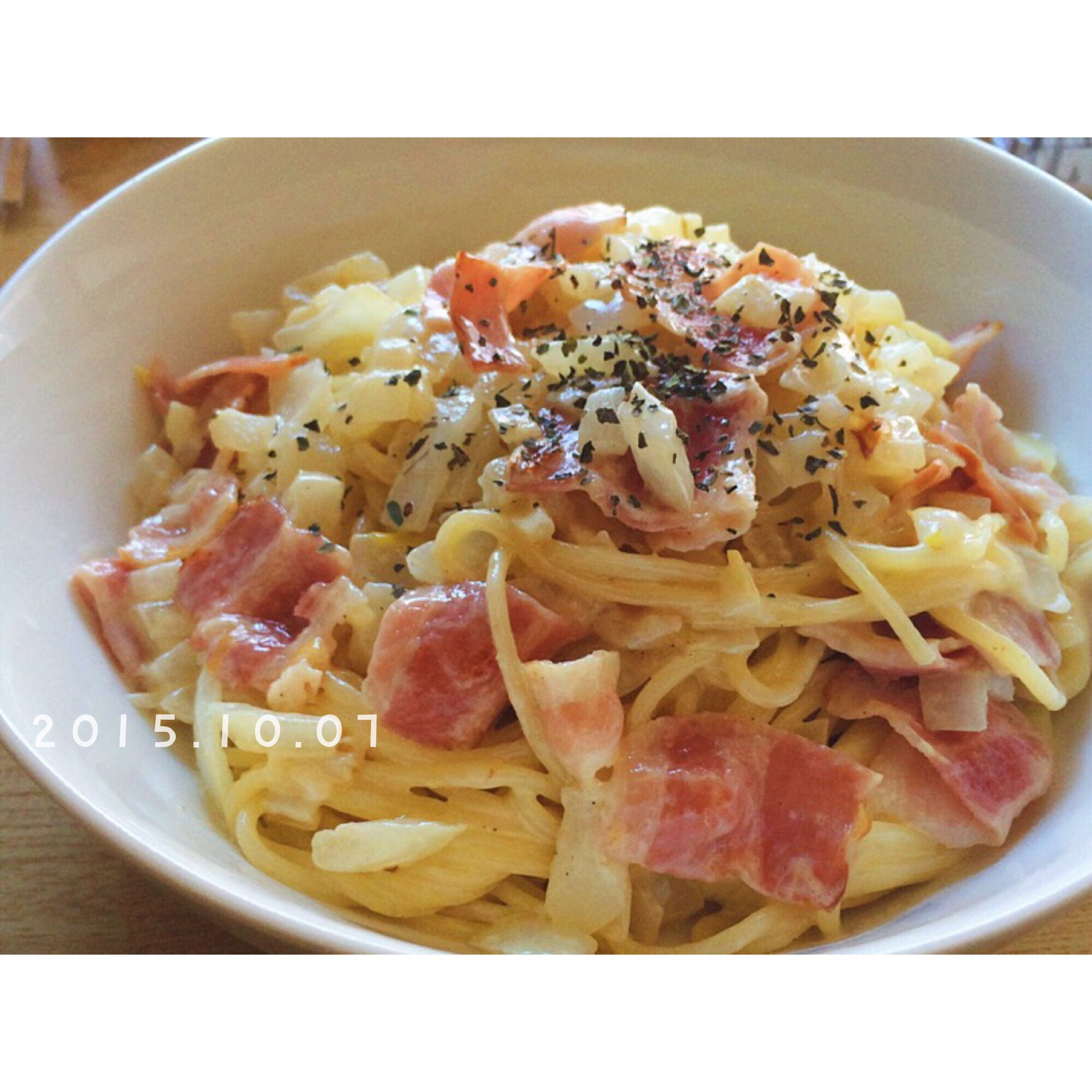 奶油培根意大利面（spaghetti）