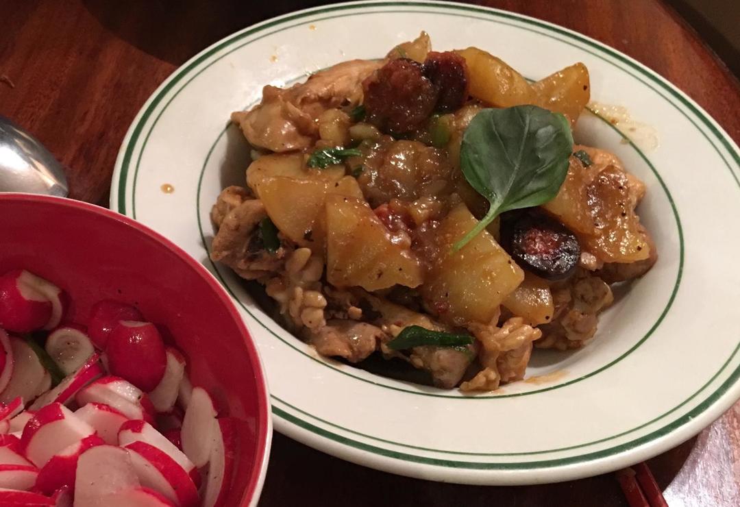 Chicken Chorizo Potato Stew的做法