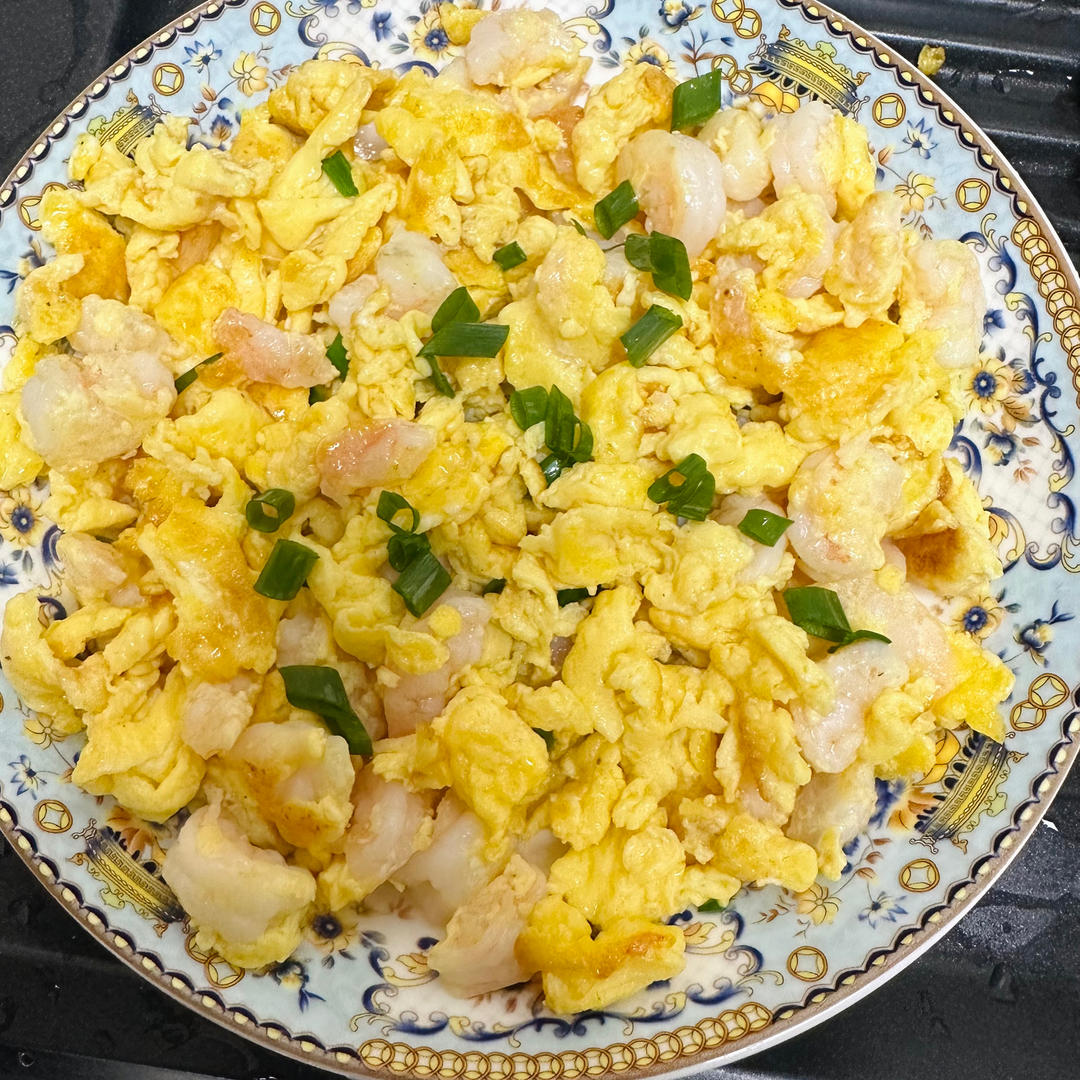 虾仁炒蛋的做法