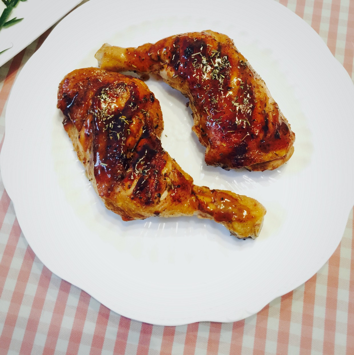 盐焗蜜汁烤鸡腿