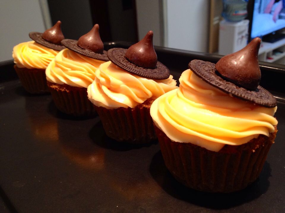 【万圣节】女巫帽子cupcake—美的T7-L382B智烤大师