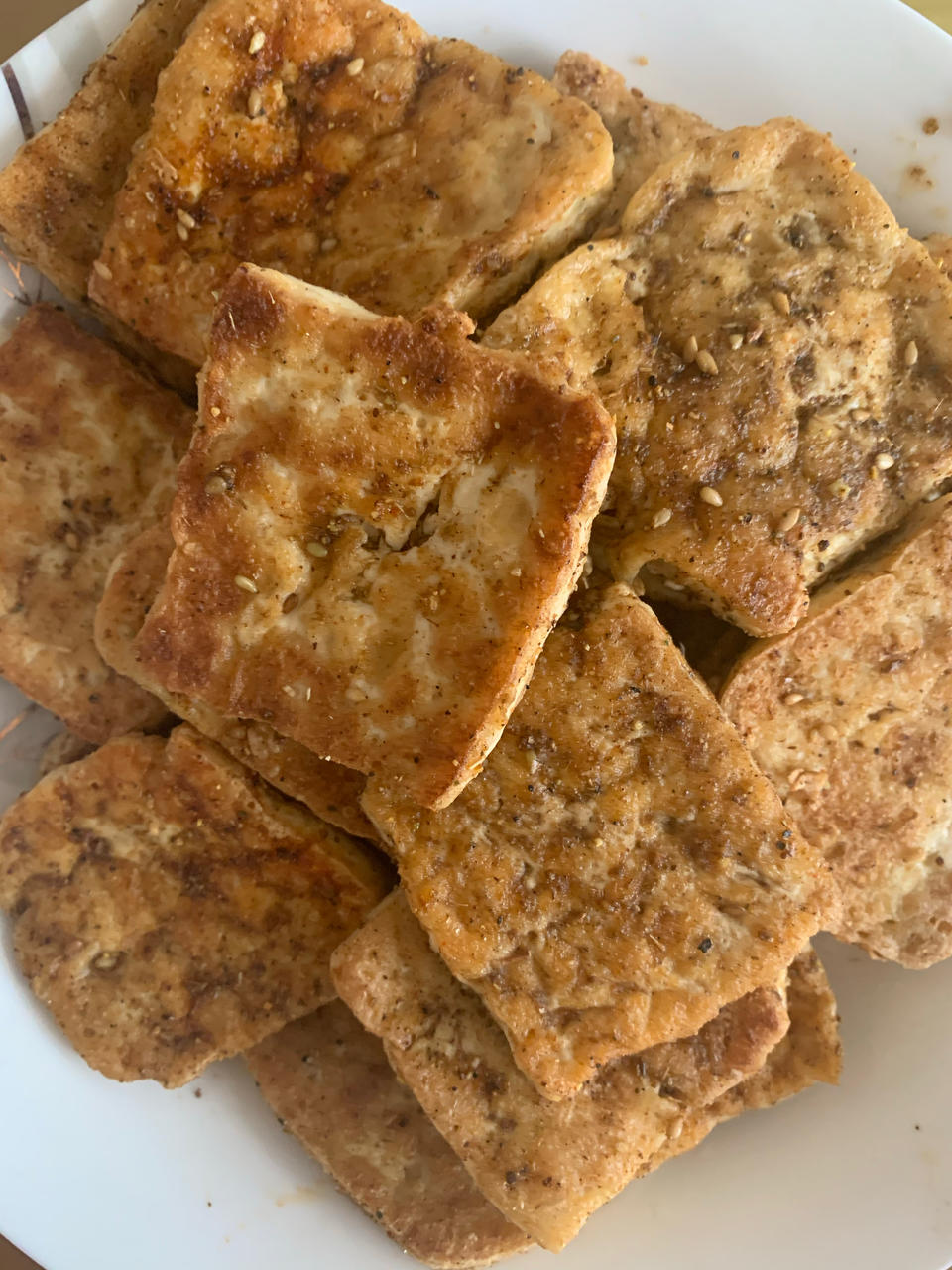 美味减脂餐：香煎孜然豆腐