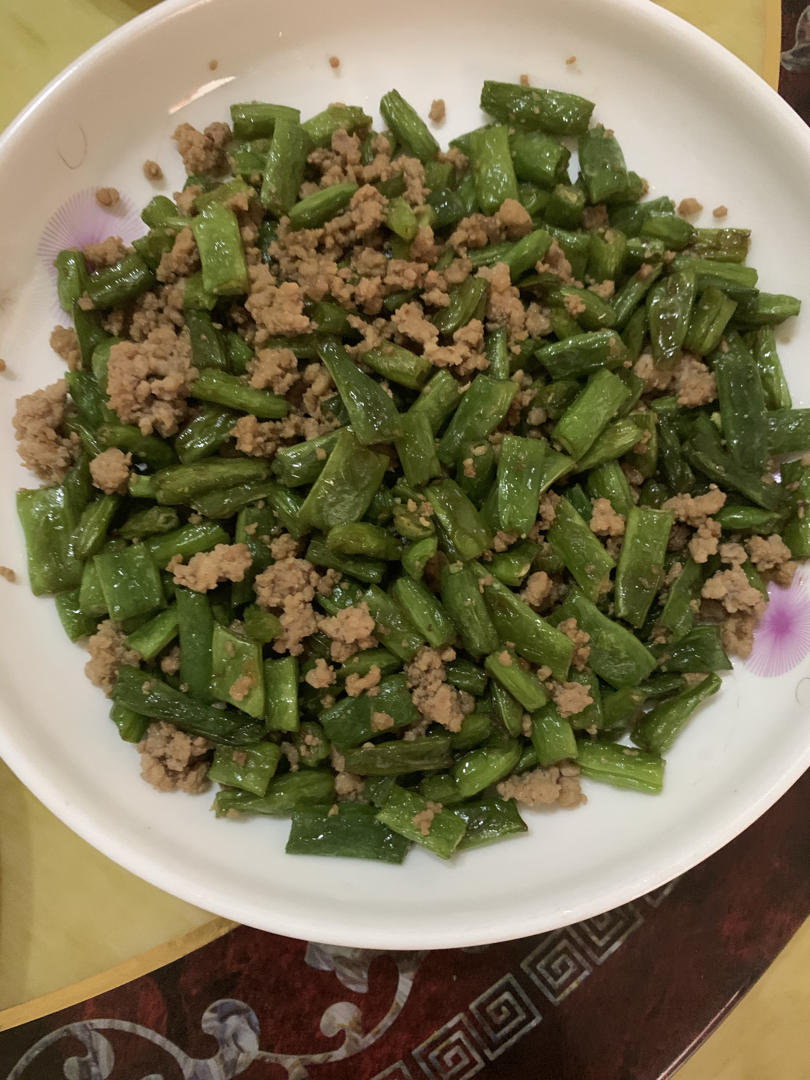 四季豆炒肉末