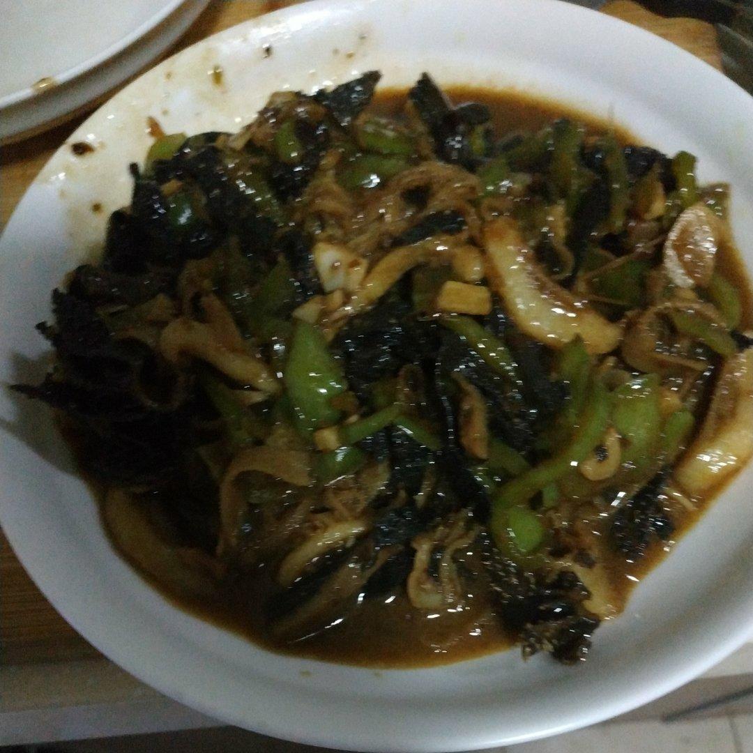 “孜然青椒炒毛肚”家人最喜欢的毛肚做法！嫩香！