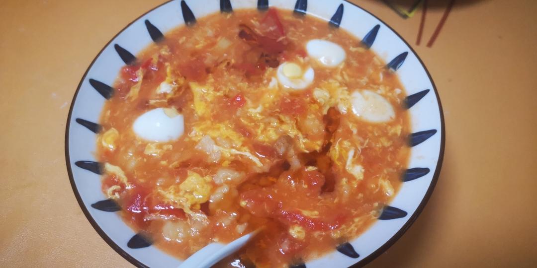 西红柿鸡蛋疙瘩汤