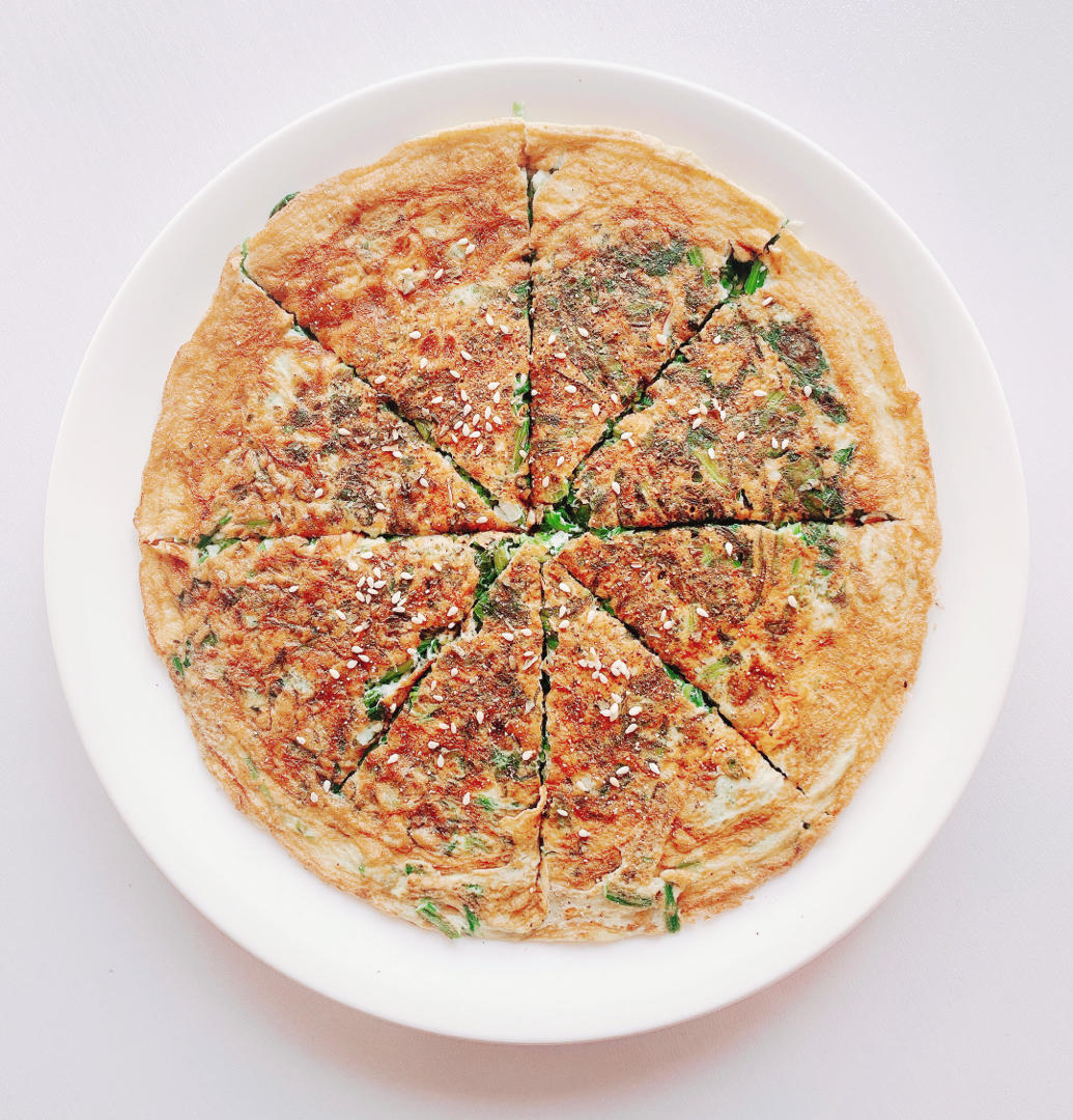 低脂菠菜鸡蛋饼