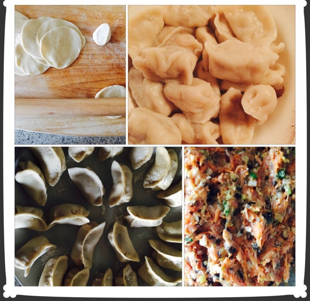 胡萝卜鸡蛋香菇木耳素馅饺子