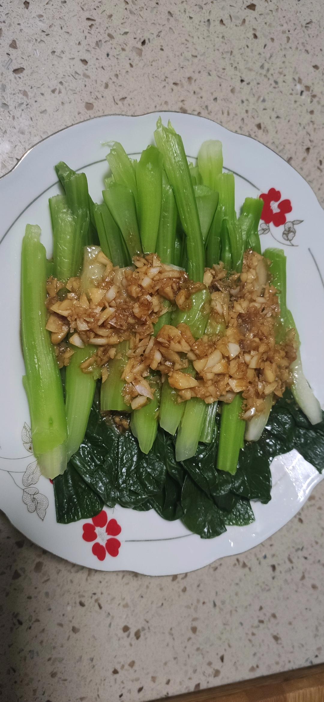 🔥比肉好吃的蒜蓉蚝油菜心！好吃不胖系列