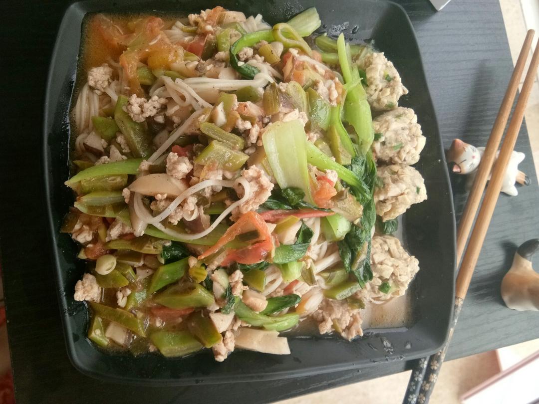 炒挂面