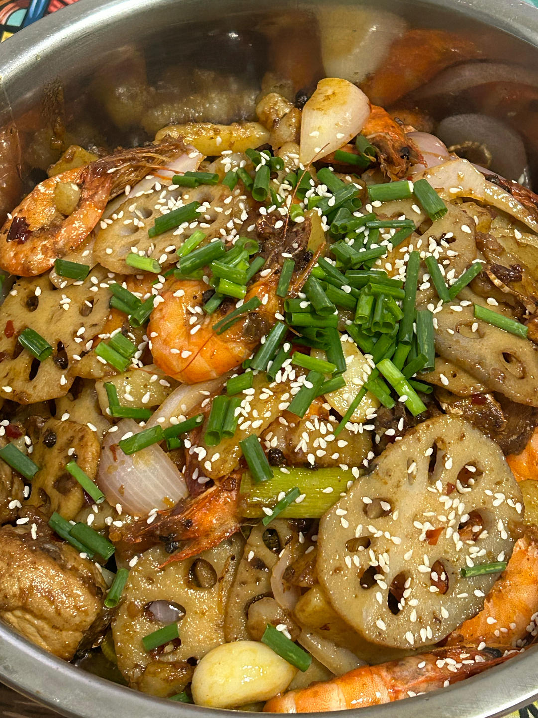 干锅排骨虾🦐