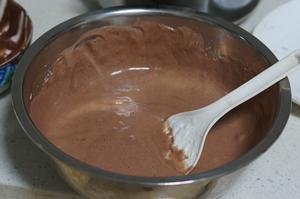 巧克力抹茶蛋糕卷的做法 步骤7