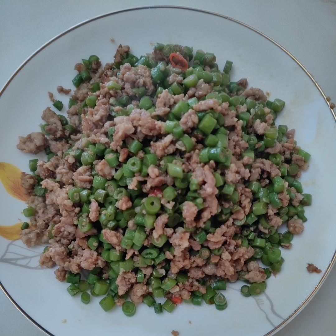 肉沫豆角下饭菜