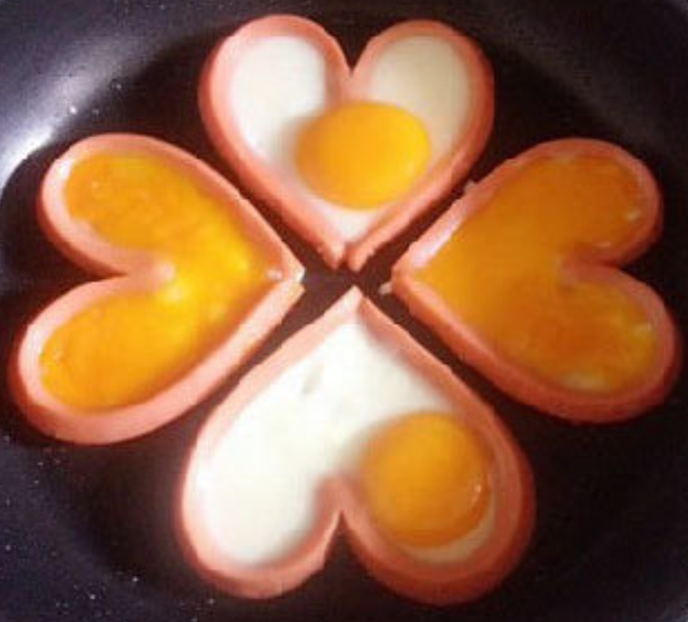 爱心煎蛋的做法