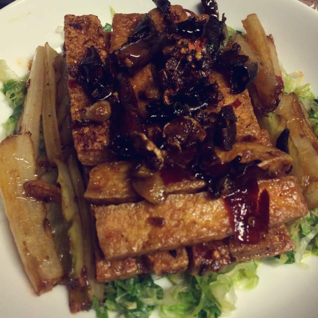 糖醋香煎豆腐条