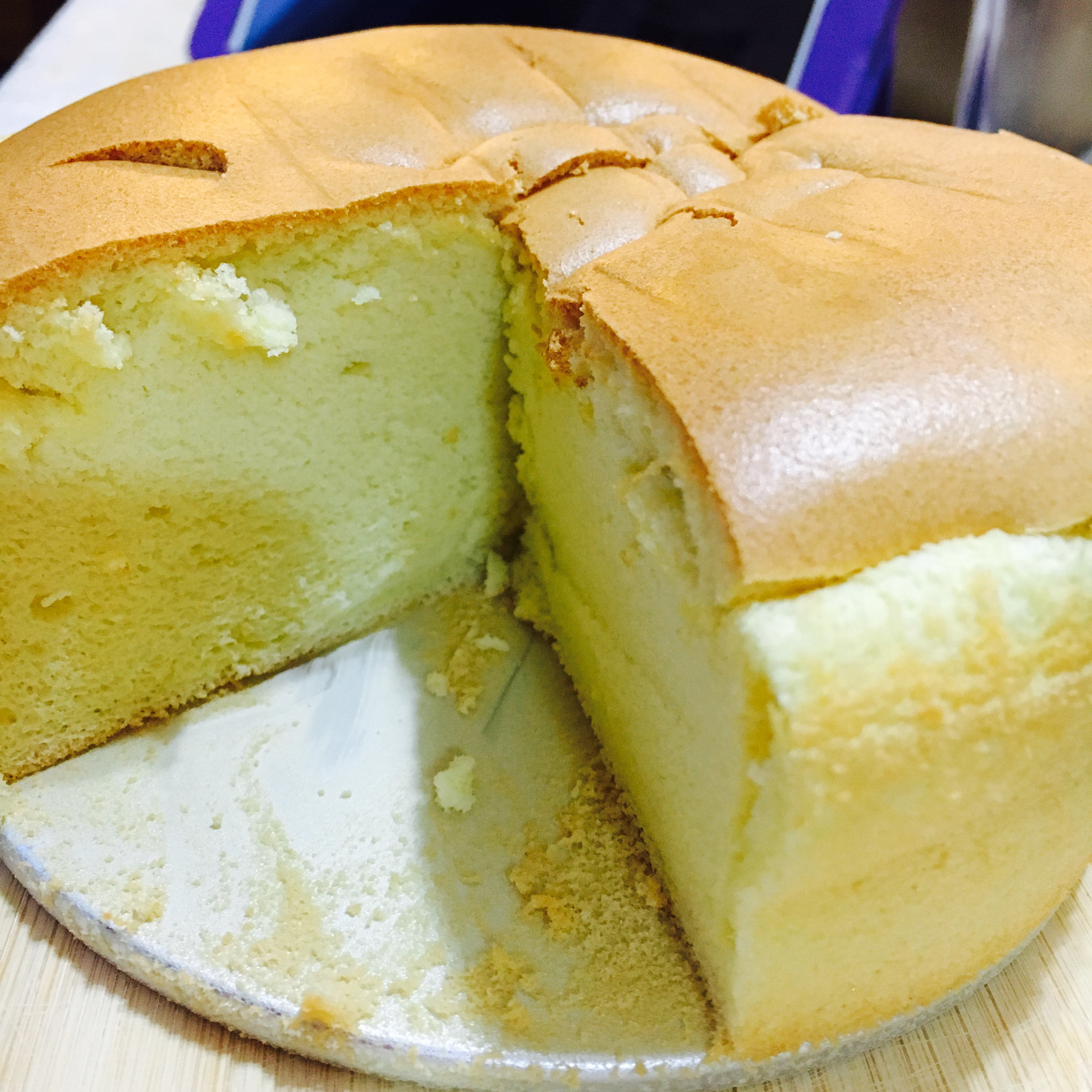 6寸原味戚风蛋糕