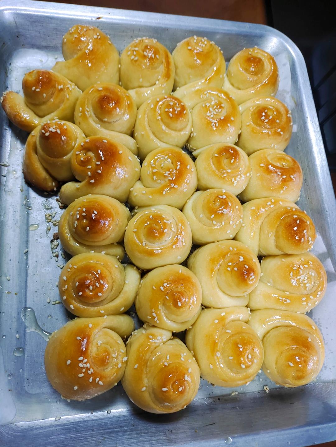 脆底蜂蜜小面包