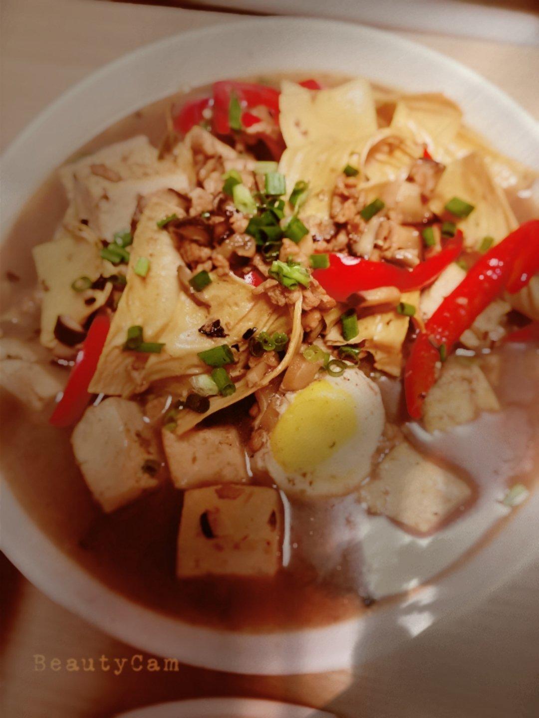 超级下饭的香菇肉沫豆腐