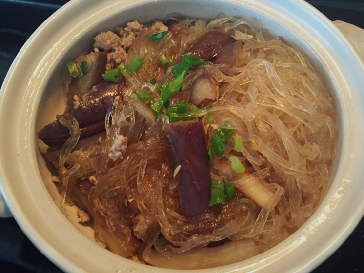肉末茄子粉丝煲