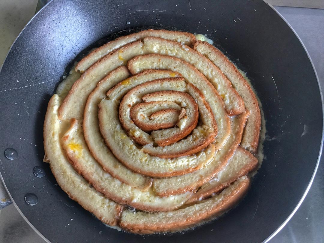 年轮法式吐司【面包边也有春天】