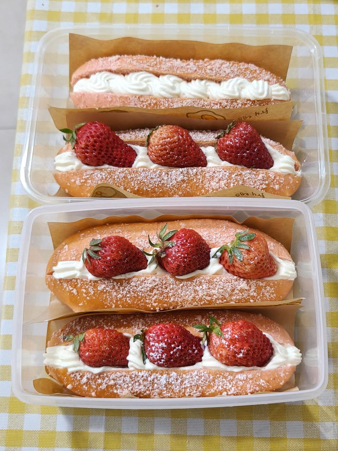 草莓🍓奥利奥魔法棒面包