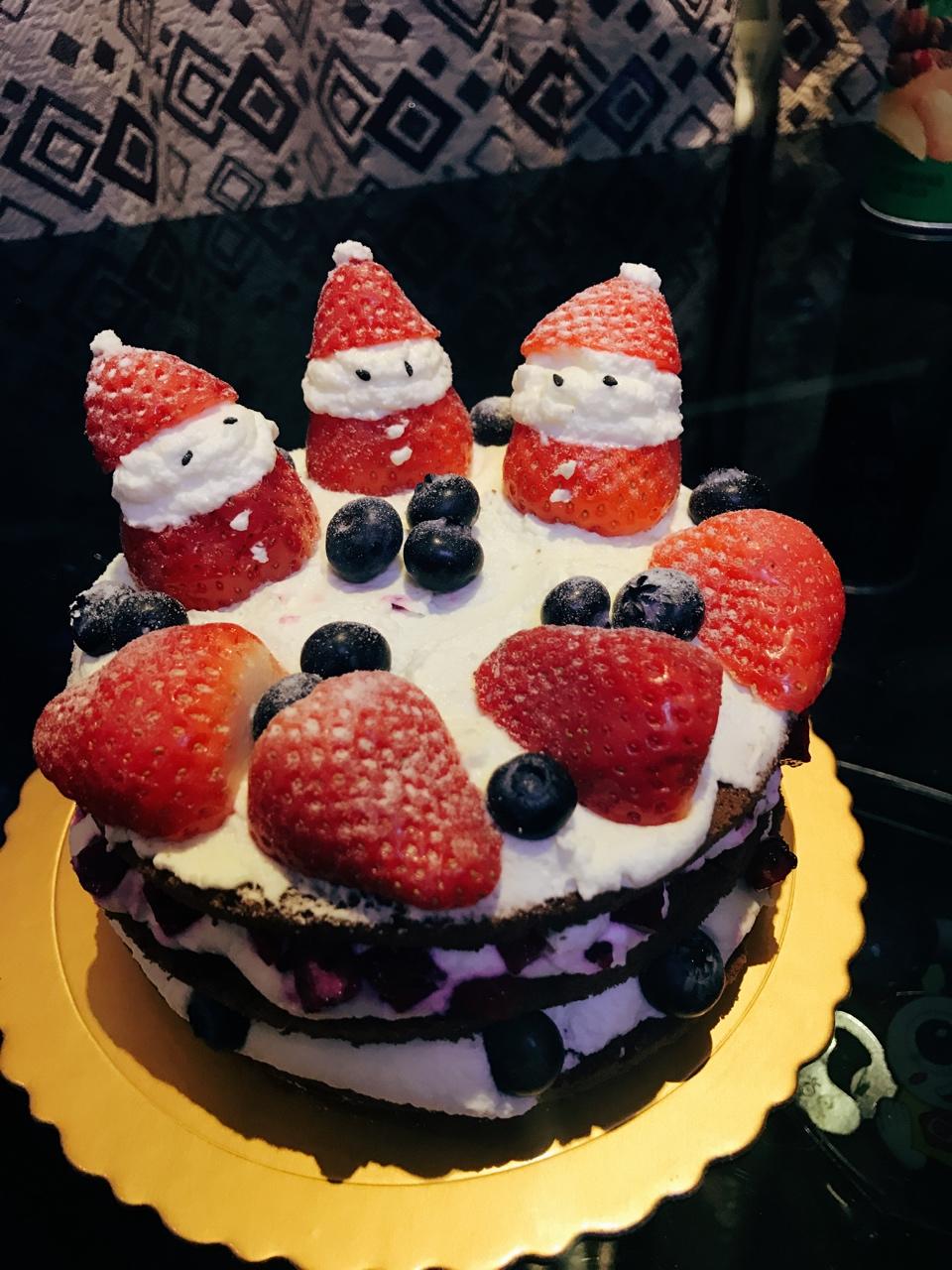 圣诞呆萌裸蛋糕