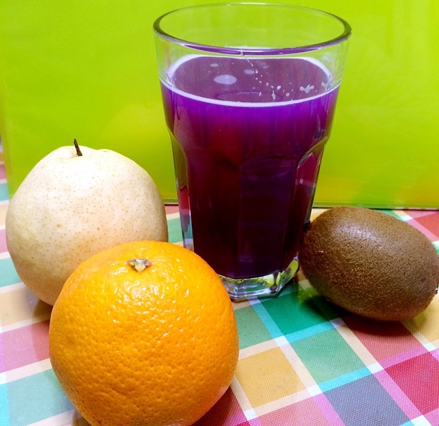 紫甘蓝梨子汁的做法