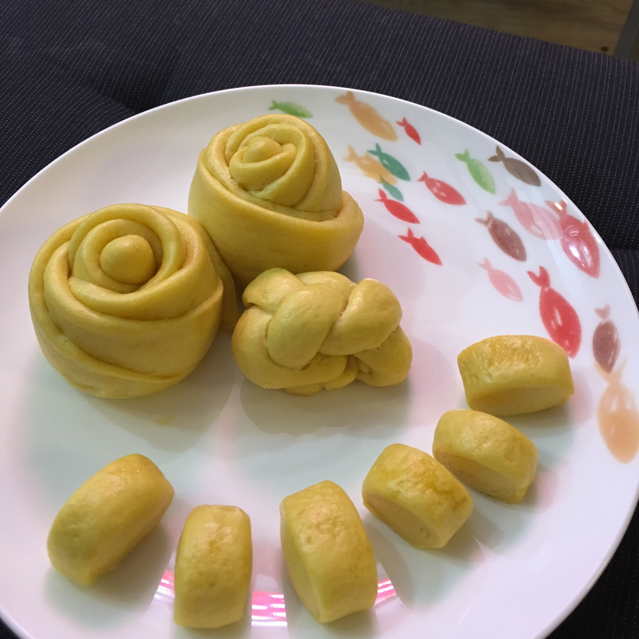 紫薯玫瑰馒头
