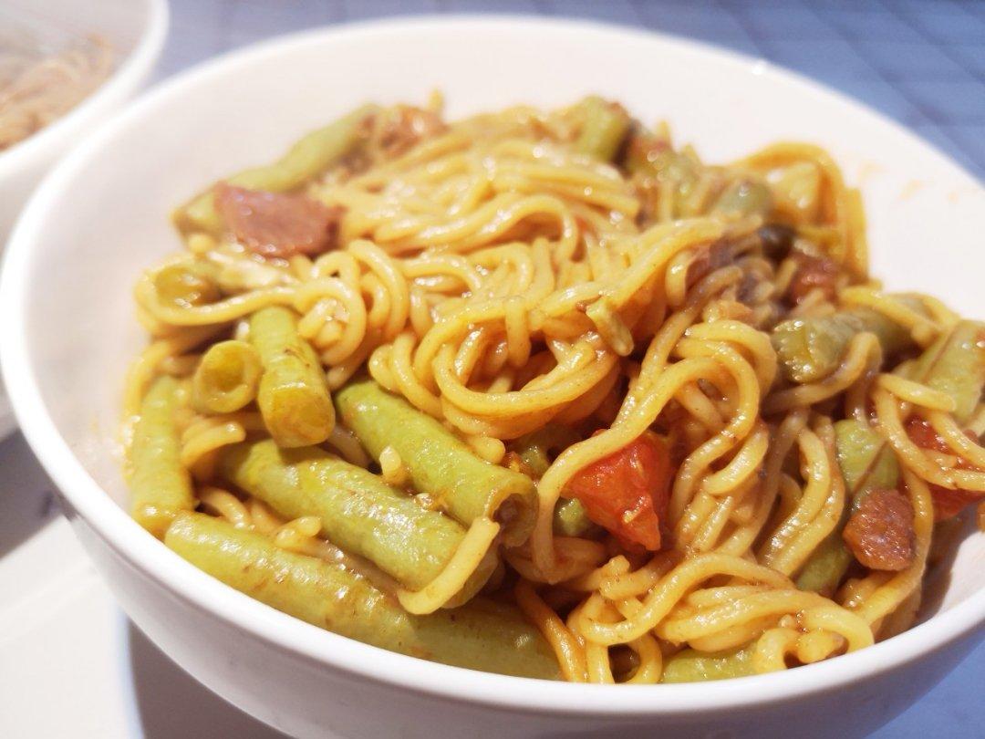 堂妈小厨——豆角番茄焖面