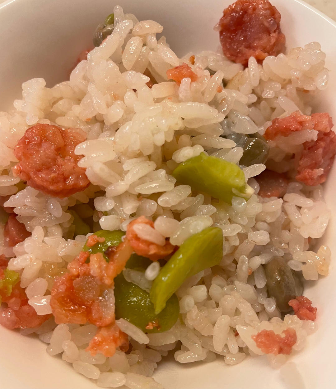 蚕豆焖饭