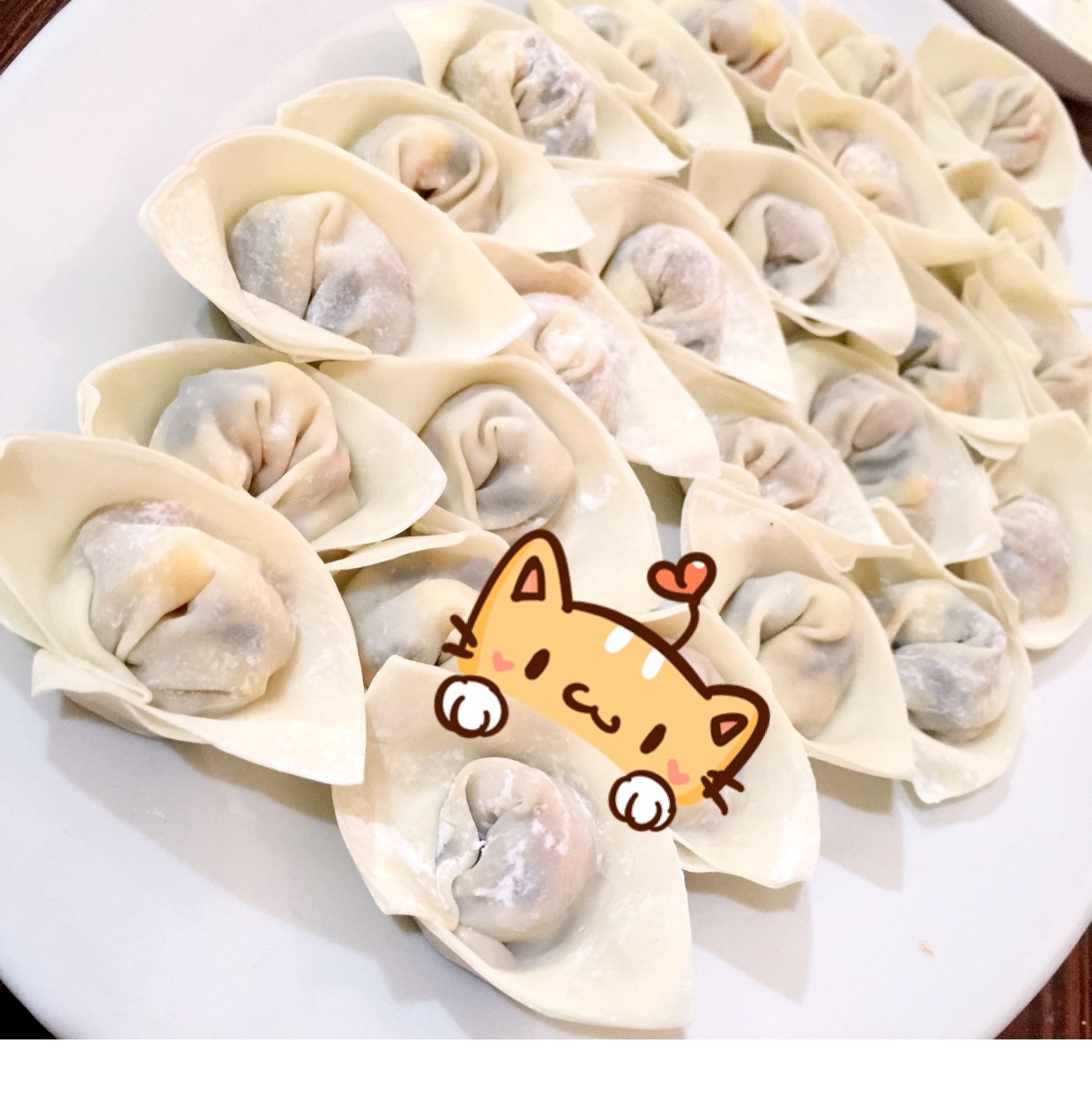 元宝馄饨的包法