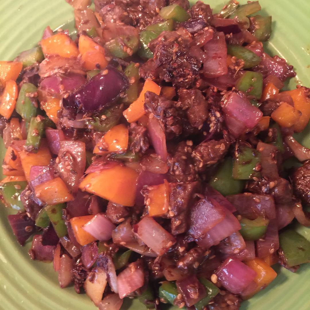 孜然牛肉粒