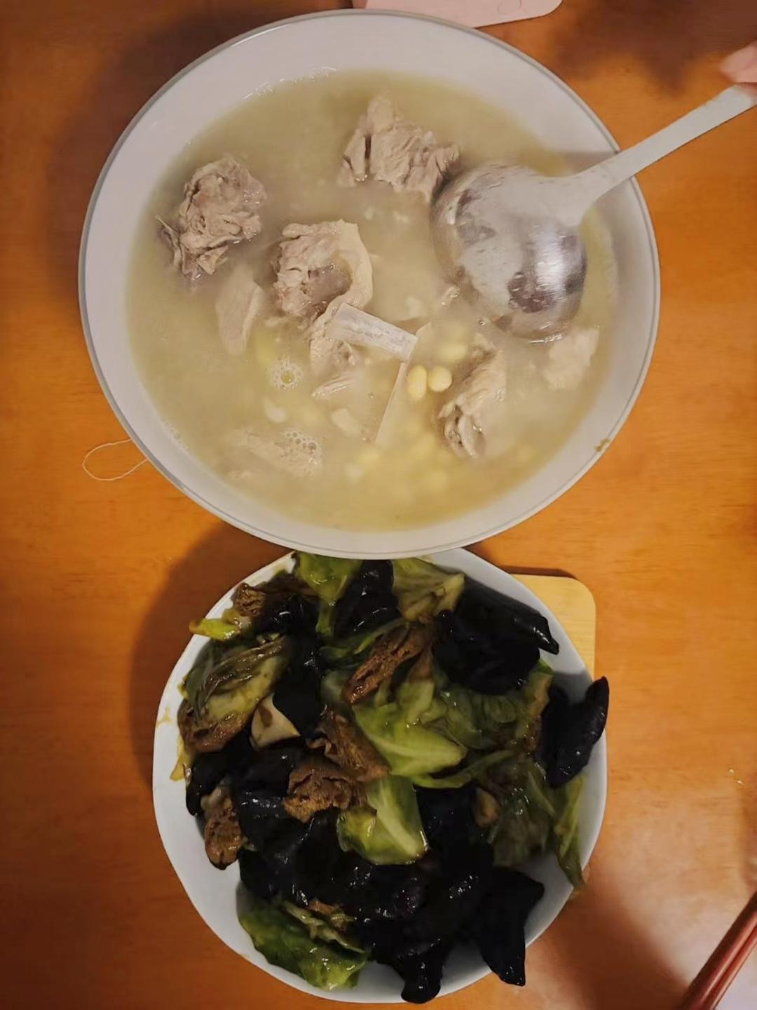 白菜木耳爆豆腐🍲-                   天津市(悦悦家）甜米小厨👧🏻