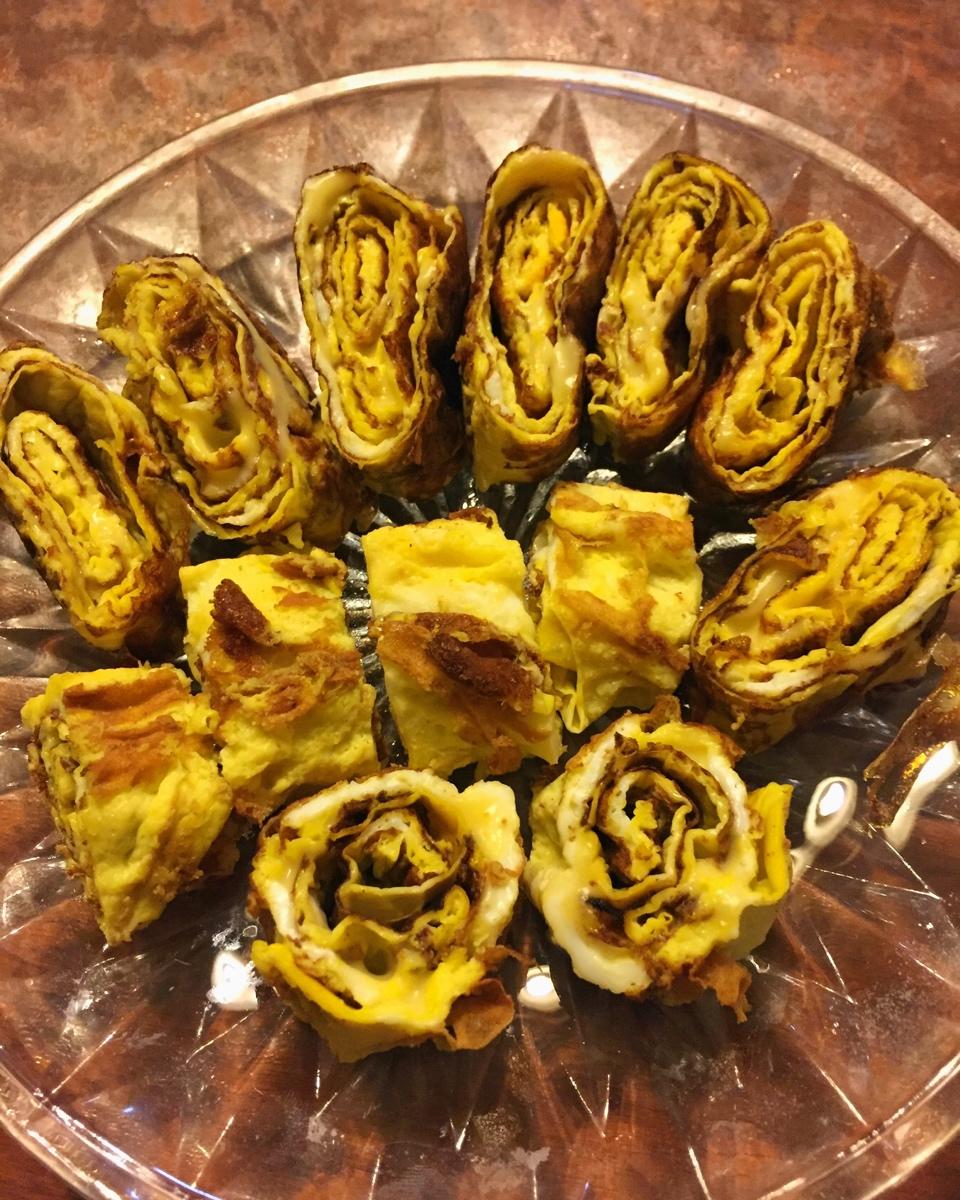 芝士爆浆鸡蛋卷