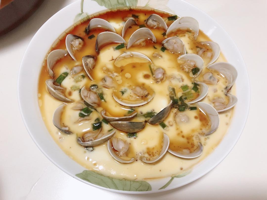 超滑嫩的蛤蜊炖蛋