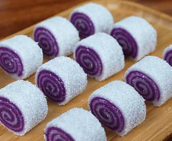紫薯糯米卷（豆沙糯米卷）的做法