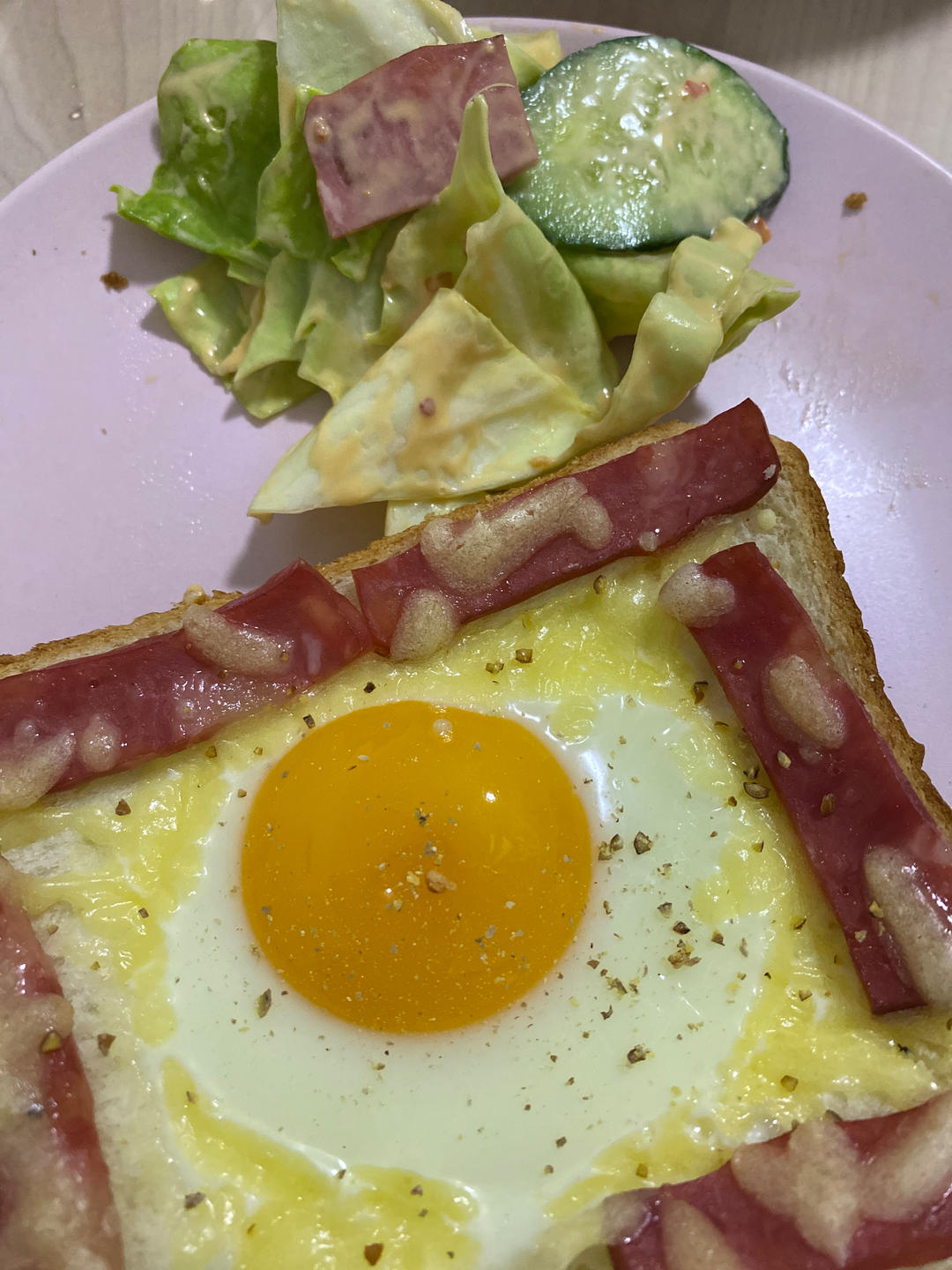 芝士火腿鸡蛋烤吐司