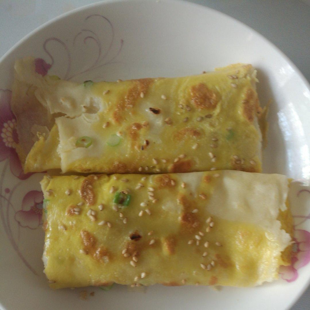 早餐香葱鸡蛋饼