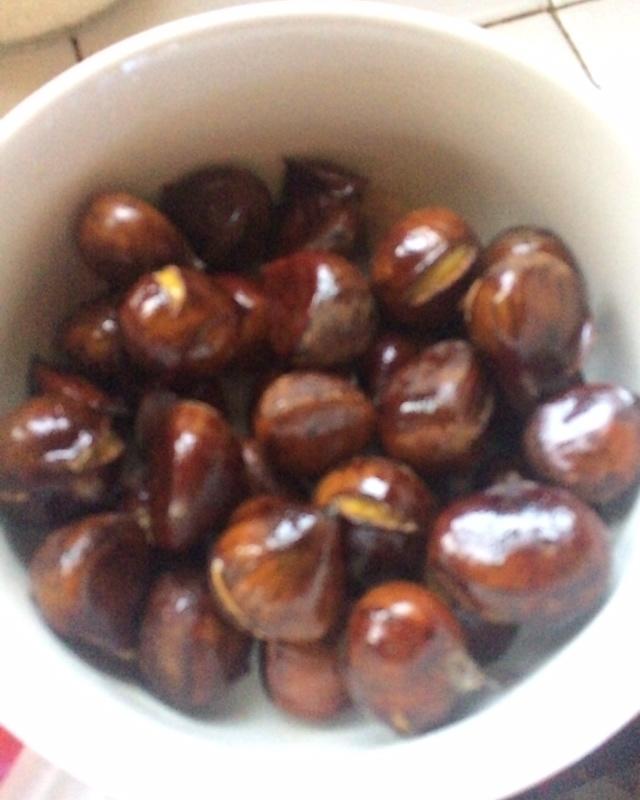 【微波糖炒栗子】