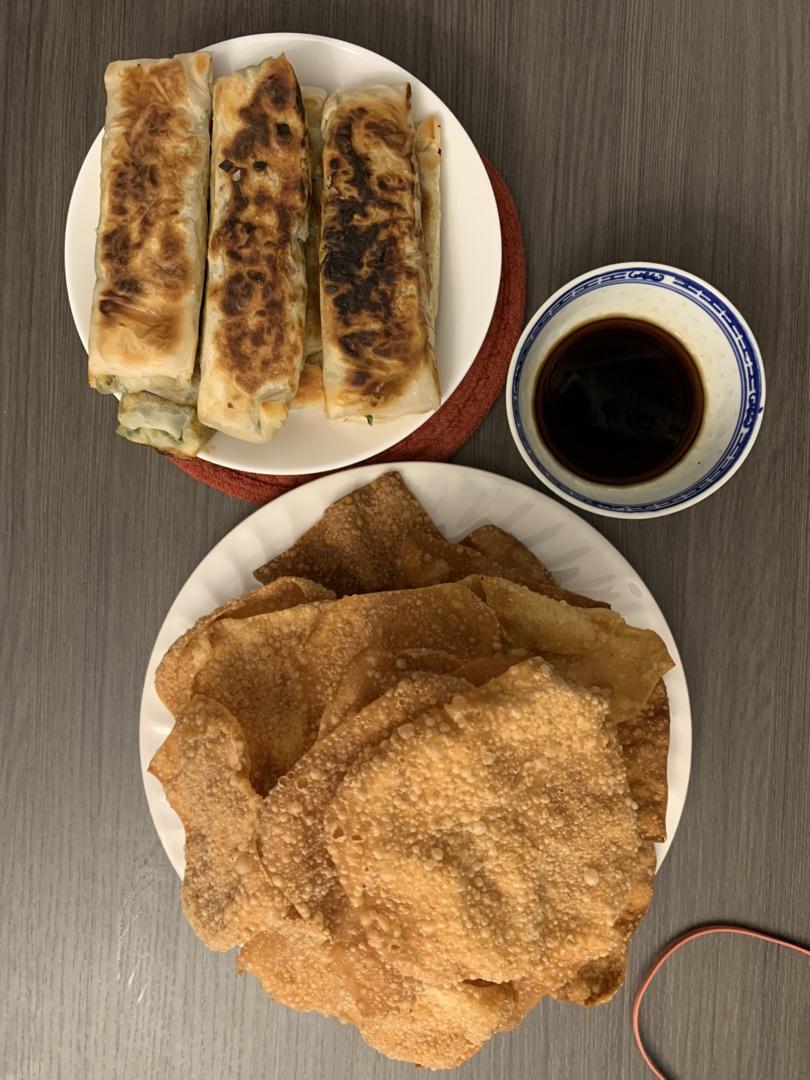 简易版饺子皮韭菜盒子