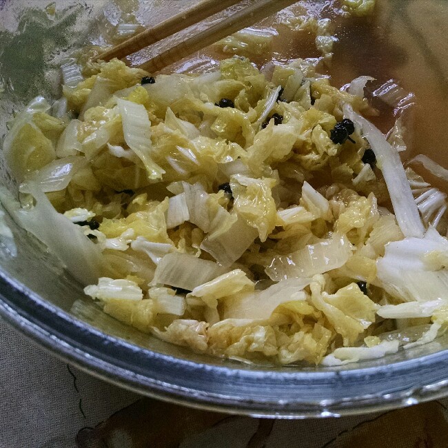凉拌白菜心