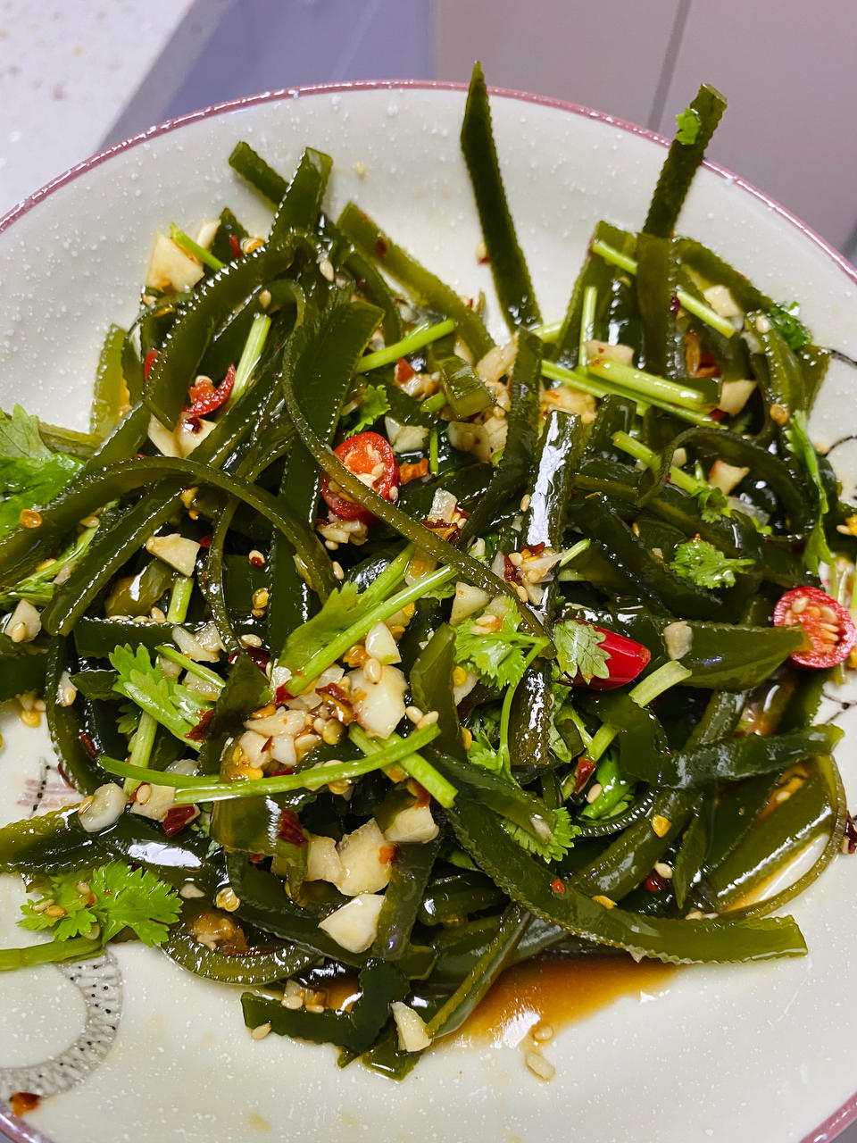 凉拌酸辣海带丝