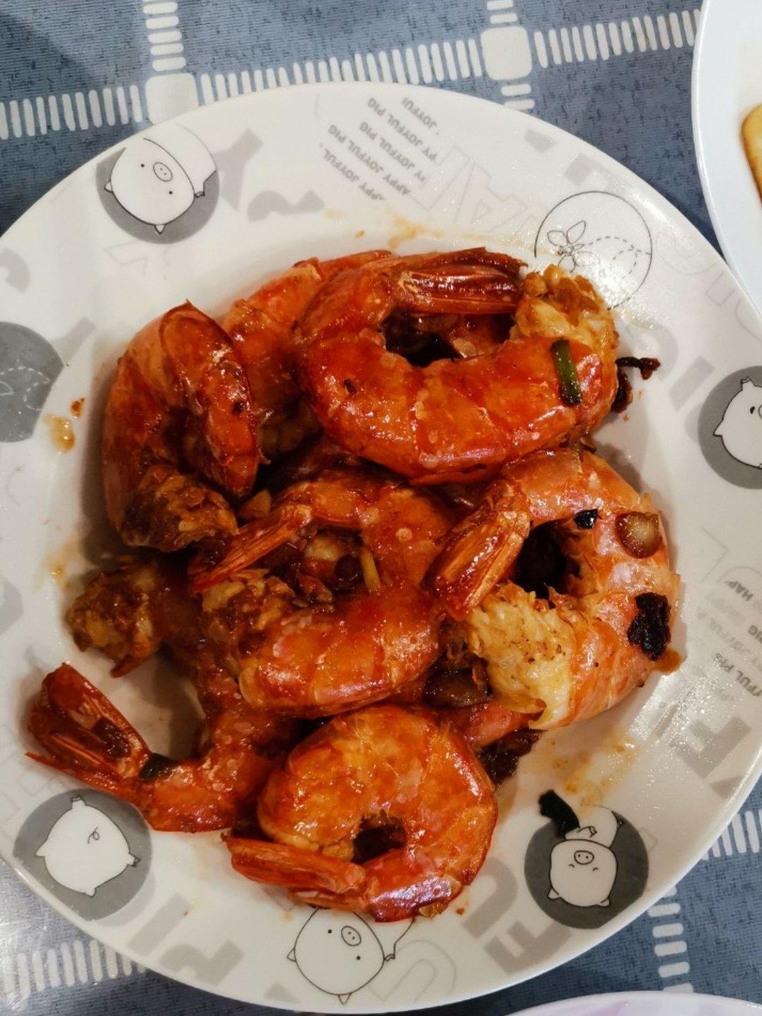 油焖阿根廷红虾