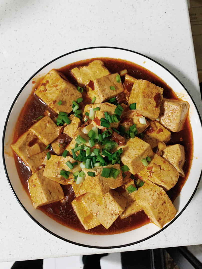 红烧 烧豆腐 樱桃小饺子呀做的烧豆腐第一次做稍微有点咸了,但是很下