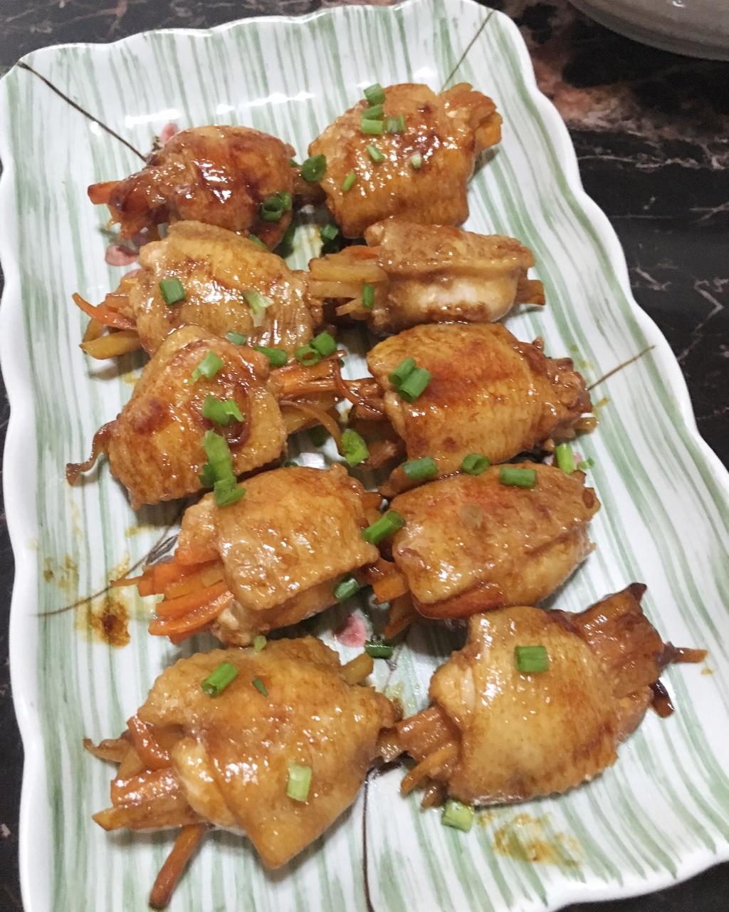 时蔬酿鸡翅